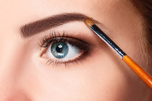  Step-by-step guide to eyebrow filling with eyeshadow technique
