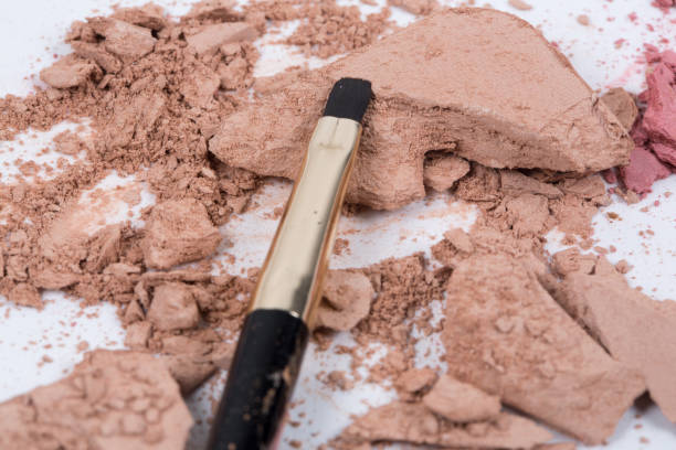 Blending blush, bronzer, and highlighter for a flawless makeup look
